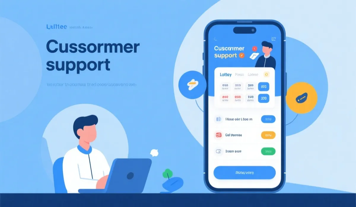 客户支持与开奖信息示意图